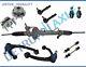 11pc Complete Hydraulic Power Steering Rack And Pinion Suspension Kit 4x4 Abs