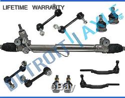 11pc Complete Power Steering Rack and Pinion Suspension Kit for Chevy GMC 16 mm