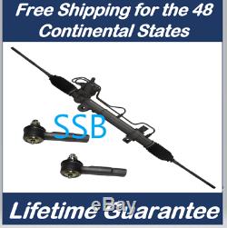 141+ 2 Power Steering Rack and Pinion + Outer Rod Ends for Forester 1998-2002