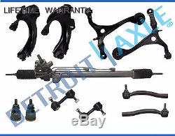 2004-2008 Acura TSX Rack and Pinion Upper & Lower Control Arm Tie Rod Sway Bar