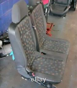 2006 W639 MERCEDES VITO viano REAR BACK DOUBLE TWIN PASSENGER SEAT+SEAT BELTS