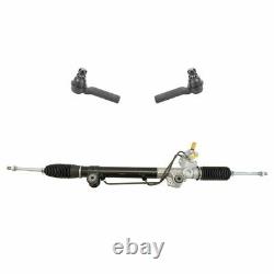 3 Piece Steering Kit Power Steering Rack & Pinion Assembly with Outer Tie Rod Ends