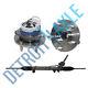 3 Pc Set Power Steering Rack And Pinion + 2 Wheel Hub Bearing Assembly Fwd