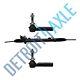 3 Pc Set Power Steering Rack And Pinion Assembly + 2 Outer Tie Rod Ends