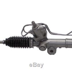 3 pc Set Power Steering Rack and Pinion Assembly + 2 Wheel Hub and Bearing