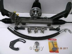55 56 57 Chevy Belair Rack and Pinion Power Steering Kit with Quick Ratio Arms