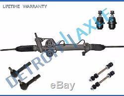 7pc Complete Hydraulic Power Steering Rack and Pinion Suspension Kit
