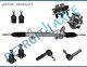 9pc Complete Power Steering Rack And Pinion Suspension Kit For Dodge Dakota