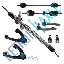 9pc Complete Power Steering Rack and Pinion Suspension Kit for Honda Civic withABS