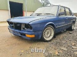 Bmw E28 525e eta, 1986, with power steering rack conversion, track project