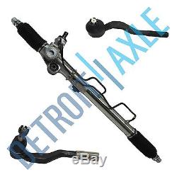Brand New Complete Power Steering Rack and Pinion+2 Outer Tie Rods Trucks 4WD