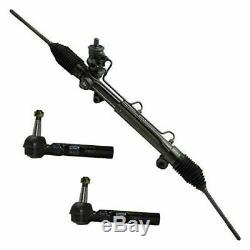 Complete Power Steering Rack & Pinion Assembly + All 4 Inner & Outer Tie Rod