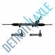 Complete Power Steering Rack And Pinion + 2 New Outer Tie Rod Fwd Only