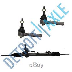 Complete Power Steering Rack and Pinion + 2 NEW Outer Tie Rod for Chrysler 2WD
