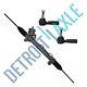 Complete Power Steering Rack And Pinion +2 Outer Tie Rods For Buick Pontiac