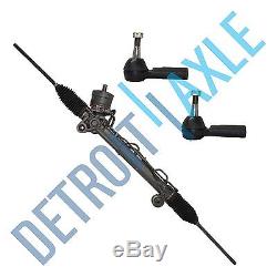 Complete Power Steering Rack and Pinion +2 Outer Tie Rods for Buick Pontiac