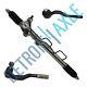 Complete Power Steering Rack And Pinion + 2 Outer Tie Rods For Toyota Tacoma