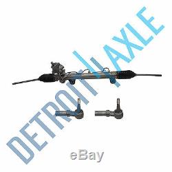 Complete Power Steering Rack and Pinion Assembly + 2 New Outer Tie Rod Ends