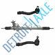 Complete Power Steering Rack And Pinion Assembly + 2 New Outer Tie Rod Ends