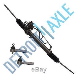 Complete Power Steering Rack and Pinion Assembly + 2 New Outer Tie Rod Ends