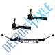 Complete Power Steering Rack And Pinion Assembly + 2 New Outer Tie Rods 2wd