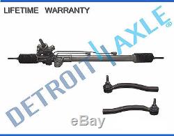 Complete Power Steering Rack and Pinion Assembly + Outer Tie Rod Links for Acura