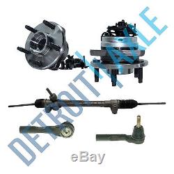 Electric Assist Steering Rack and Pinion, 2 Wheel Hub Bearing with ABS, 2 Tie Rod