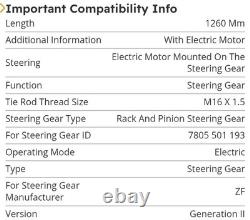 New Volkswagen Audi Seat Skoda Power Steering Rack 7805-501-193