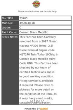 Nissan Navara NP300 Steering Rack Power 2016 -2022 490014JE1B