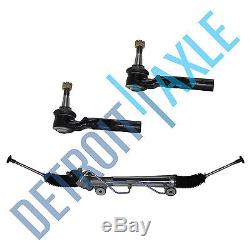Power Steering Rack And Pinion Assembly +New Outer Tie Rods Silverado Sierra 2WD
