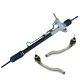 Power Steering Rack Assembly & Outer Tie Rod End Kit Set For Civic Acura Cl New
