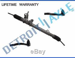 Power Steering Rack & Pinion Assembly + 2 Outer Tie Rod End for Acura Honda