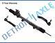 Power Steering Rack & Pinion Assembly + Outer Tie Rod Ends For Jaguar Lincoln