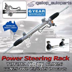 Power Steering Rack With Tie Rod Ends for Toyota Hilux KUN25 KUN26 36 GGN25 4WD