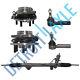 Power Steering Rack And Pinion + 2 Wheel Hub Bearing With Abs + 2 Tie Rod 4x4