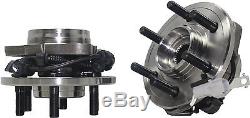 Power Steering Rack and Pinion + 2 Wheel Hub Bearing with ABS + 2 Tie Rod 4X4