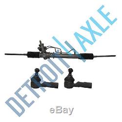 Power Steering Rack and Pinion Assembly + 2 NEW Outer Tie Rod for Corolla Prizm
