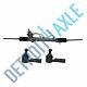 Power Steering Rack And Pinion Assembly & 2 New Outer Tie Rod For Corolla Prizm