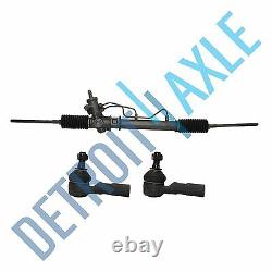 Power Steering Rack and Pinion Assembly 2 New Outer Tie Rod Ends for Toyota Geo