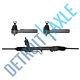 Power Steering Rack And Pinion Assembly + 2 New Outer Tie Rod Ends For V6 Engine