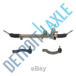 Power Steering Rack and Pinion USA Made + 2 Front Outer Tie Rod Ends