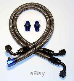 Stainless Steel Braided Power Steering Hose Kit Ford T-bird Rack And Pinion